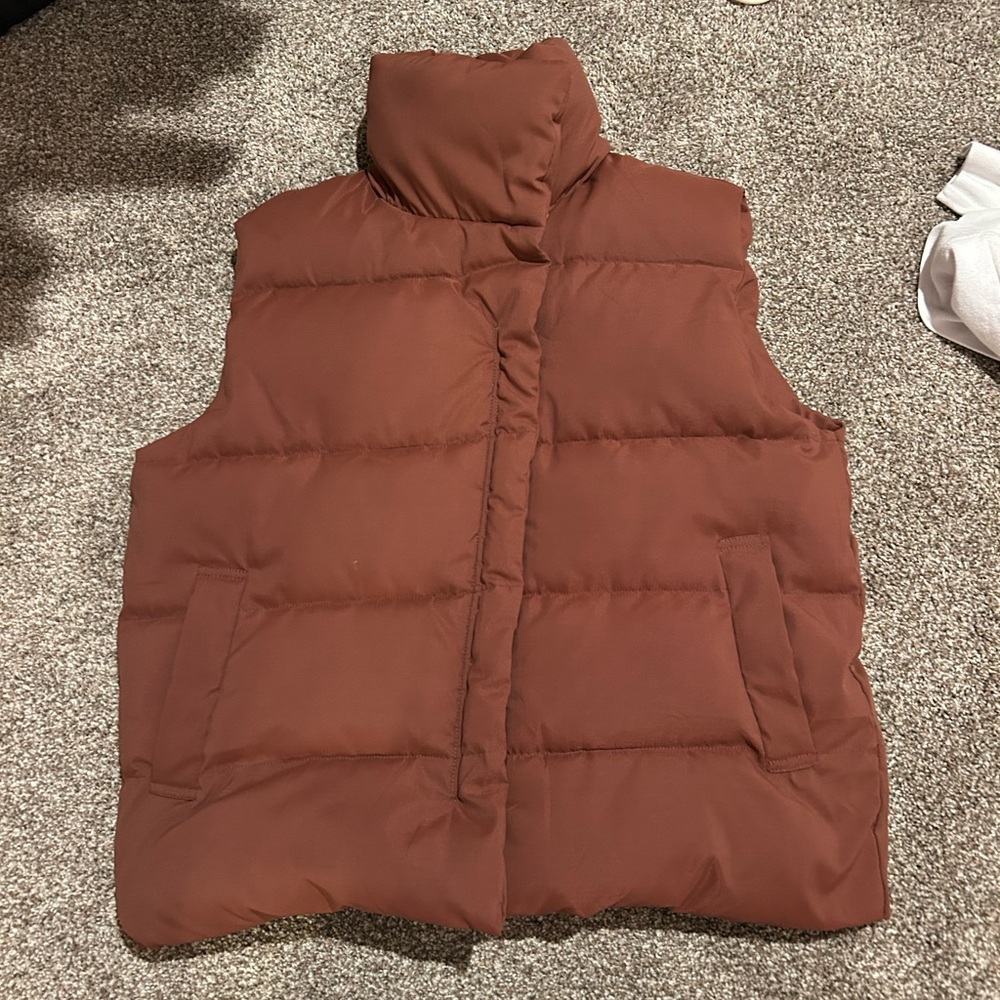 Amazon Women's Brown Puffer Vest